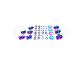 Dress Up Bolts Titanium Hardware RS Hood Kit Subaru Impreza GC8 1992-2001
