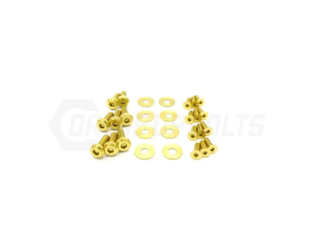 Dress Up Bolts Titanium Hardware Door Kit Subaru Impreza GC8 1992-2001 - SUB-026-Ti-GLD