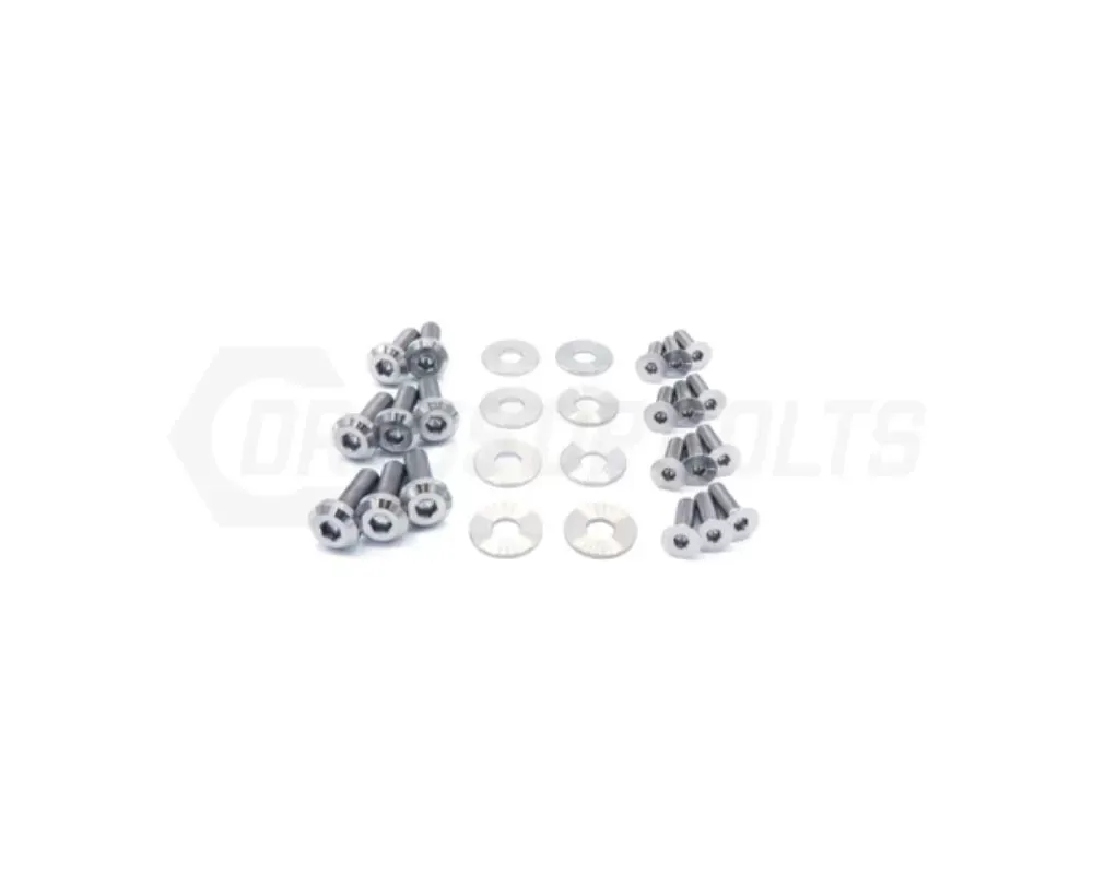 Dress Up Bolts Titanium Hardware Door Kit Subaru Impreza GC8 1992-2001 - SUB-026-Ti-POL