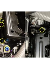 Dress Up Bolts Titanium Hardware Fuel Rail Cover Kit Subaru | Toyota FA24D Engine                                     - SUB-035-Ti-BLU - Image 3