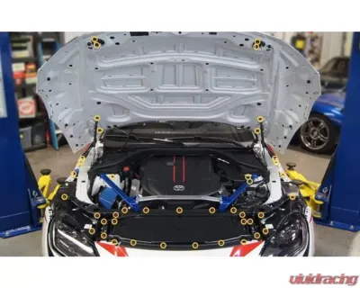 Dress Up Bolts Stage 2 Titanium Hardware Engine Bay Kit Toyota Supra MKV 2020-2024 - TOY-009-Ti-BLU