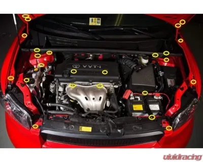 Dress Up Bolts Titanium Engine & Engine Bay Kit Scion XB 2007-2015 - TOY-015-Ti-TB