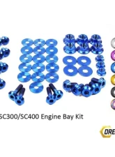Dress Up Bolts Titanium Engine Bay Kit Lexus SC300 | SC400 1992-2000                                     - TOY-031-Ti-BLU - Image 3