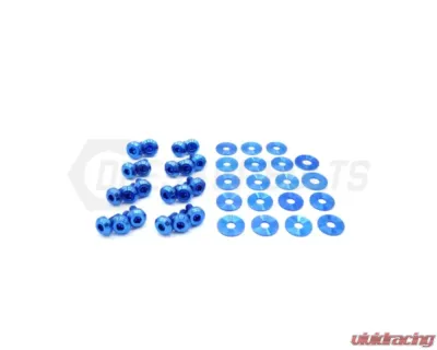 Dress Up Bolts Stage 1 Titanium Hardware Engine Bay Kit Toyota 86 2013-2020 - TOY-035-Ti-BLU