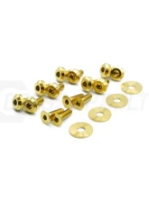 Dress Up Bolts Titanium Hardware Door Kit Toyota Supra MK4 1993-2002                                     - TOY-049-Ti-BLU - Image 2