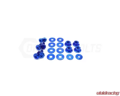 Dress Up Bolts Titanium Hardware Hood Kit Volkswagen GTI MK7 2015-2021 - VKW-002-Ti-BLU
