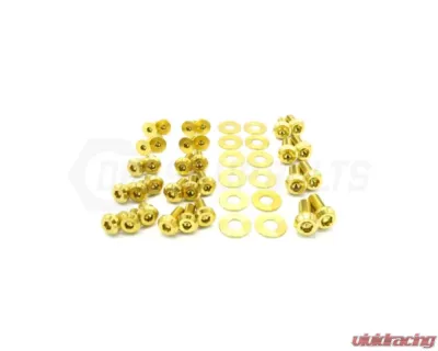 Dress Up Bolts Titanium Hardware Door Kit Volkswagen GTI MK7 2015-2021 - VKW-003-Ti-GLD