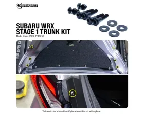 Dress Up Bolts Stage 1 Titanium Hardware Trunk Kit Subaru WRX 2022+