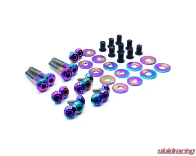 Dress Up Bolts Stage 2 Titanium Hardware Trunk Kit Subaru WRX 2022+ - SUB-045-Ti-BLU
