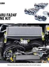 Dress Up Bolts Titanium Hardware Engine Kit Subaru WRX 2022+                                     - SUB-046-Ti-BLK - Image 5