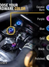 Dress Up Bolts Titanium Hardware Engine Kit Subaru WRX 2022+                                     - SUB-046-Ti-BLK - Image 2