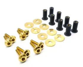 Dress Up Bolts Titanium Hardware Plastic Clip Delete Kit Honda Civic Si 2012-2015