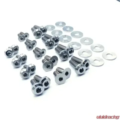 Dress Up Bolts Titanium Hardware Door Kit Honda Civic Si 2012-2015 - HON-079-Ti-BLU