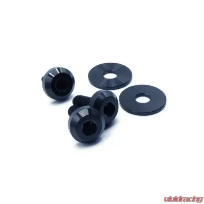 Dress Up Bolts Titanium Hardware Fuel Door Kit Honda Civic Si 2012-2015 - HON-081-Ti-PRP