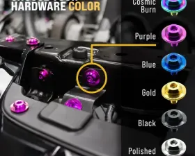 Dress Up Bolts Titanium Hardware Plastic Clip Delete Trunk Kit Honda Civic Si 2012-2015