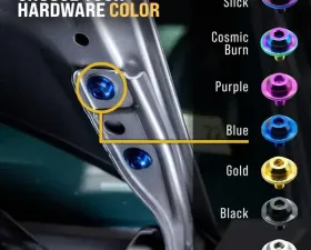 Dress Up Bolts Titanium Hardware Fuel Rail Kit Honda K20/K24