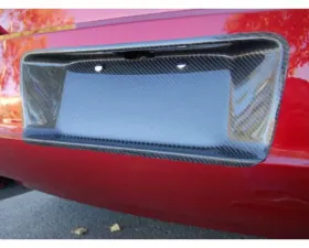 Black Ops Auto Works Carbon Fiber License Plate Insert Dodge Charger 2005-2010