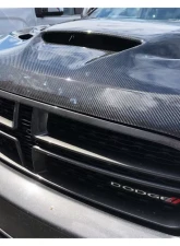 Black Ops Auto Works Sniper Hood Carbon Fiber Outer Piece W/ Fiberglass Inner Piece Dodge Durango 2011-2022                                     - 240.0801 - Image 4
