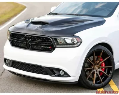 Black Ops Auto Works Sniper Hood Carbon Fiber Outer Piece W/ Fiberglass Inner Piece Dodge Durango 2011-2022 - 240.0801