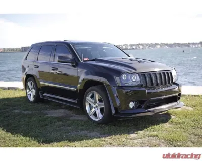 Black Ops Auto Works SRT Front Splitter WK1 Fiberglass Jeep Grand Cherokee 2006-2010 - 240.0947