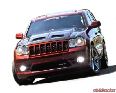 Black Ops Auto Works Paramedic Hood Wk1 Carbon Fiber Outer Piece and Fiberglass Inner Piece Jeep Grand Cherokee 2005-2010 - 240.0966