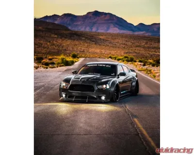Black Ops Auto Works Sniper 2.0 Hood Carbon Fiber Inner and Outer Dodge Charger 2011-2014 - 240.0972IO