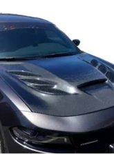 Black Ops Auto Works Carbon Fiber Sniper 3.0 Hood Carbon Fiber Top/ Fiberglass Inner Piece Dodge Charger 2015-2022                                     - 240.0992 - Image 7