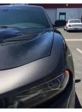 Black Ops Auto Works Carbon Fiber Sniper 3.0 Hood Carbon Fiber Top/ Fiberglass Inner Piece Dodge Charger 2015-2022                                     - 240.0992 - Image 9