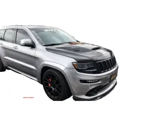 Black Ops Auto Works Sniper Hood Wk2 Carbon Fiber Outer Piece W/ Carbon Fiber Inner Piece Jeep Grand Cherokee 2011-2021