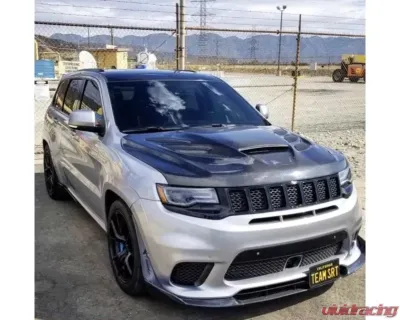 Black Ops Auto Works Sniper Hood Wk2 Carbon Fiber Outer Piece W/ Fiberglass Inner Piece Jeep Grand Cherokee 2011-2021 - 240.0997