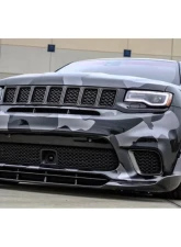 Black Ops Auto Works TrackDemon Front Splitter WK2 Fiberglass Jeep Grand Cherokee 2017-2021                                     - 240.1012 - Image 4