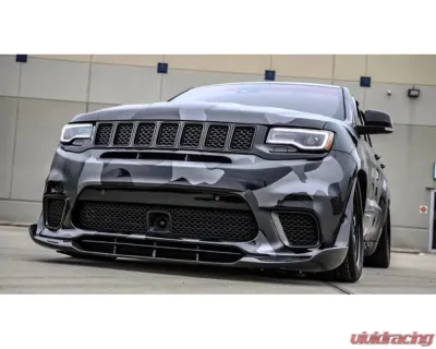Black Ops Auto Works TrackDemon Front Splitter WK2 Fiberglass Jeep Grand Cherokee 2017-2021 - 240.1012