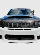 Black Ops Auto Works Carbon Fiber Demon Hood WK2 Carbon Fiber Outer Piece W/ Fiberglass Inner Piece Jeep Grand Cherokee 2011-2021                                     - 240.1018 - Image 2