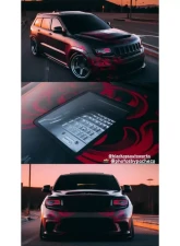 Black Ops Auto Works Demon Window Hood WK2 Fiberglass Jeep Grand Cherokee 2011-2021                                     - 240.1032 - Image 5