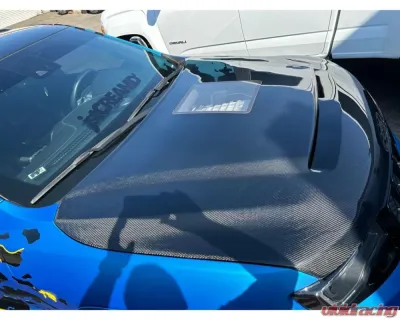Black Ops Auto Works Demon Window Hood WK2 Carbon Fiber Outer Piece W/ Fiberglass Inner Piece Jeep Grand Cherokee 2011-2021 - 240.1033
