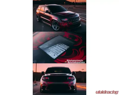 Black Ops Auto Works Demon Window Hood WK2 Carbon Fiber Outer Piece W/ Fiberglass Inner Piece Jeep Grand Cherokee 2011-2021 - 240.1033