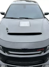 Black Ops Auto Works Demon Hood Carbon Fiber Outer Piece W/ Carbon Fiber Inner Piece Dodge Charger 2015-2022                                     - 240.1037 - Image 5