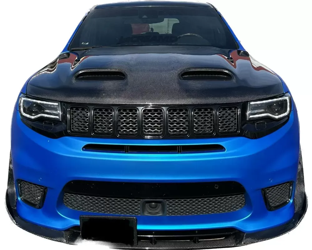 Black Ops Auto Works Redeye Hood Wk2 Carbon Fiber Outer Piece W/ Fiberglass Inner Piece Jeep Grand Cherokee 2011-2022 - 240.104