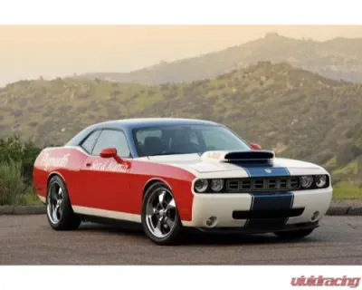 Black Ops Auto Works Super Stock Carbon Fiber Hood Carbon Fiber Outer Piece W/ Fiberglass Inner Piece Dodge Challenger 2008-2022 - 240.0509
