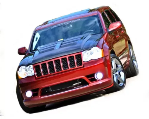 Black Ops Auto Works Venom Hood Carbon Fiber Outer Piece W/ Carbon Fiber Inner Piece Jeep Grand Cherokee 2005-2010 - 240.0949
