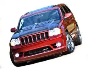 Black Ops Auto Works Venom Hood Carbon Fiber Outer Piece W/ Carbon Fiber Inner Piece Jeep Grand Cherokee 2005-2010