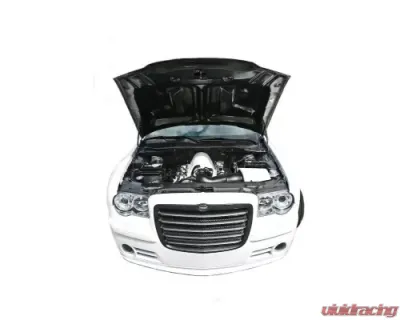 Black Ops Auto Works Hood Challenger Style Carbon Fiber Inner and Outer Chrysler 300 2005-2010 - 240.096