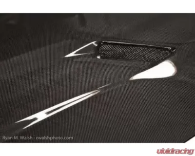Black Ops Auto Works Hood Challenger Style Carbon Fiber Inner and Outer Chrysler 300 2005-2010 - 240.096