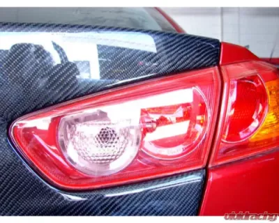 Black Ops Auto Works Carbon Fiber trunk OEM Style Trunk Mitsubishi Lancer | Evolution 2008+ - 260.0009