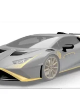 Black Ops Auto Works STO Carbon Fiber Side Skirt Inlet Lamborghini Huracan 2022-2023                                     - AP.STO.06 - Image 2