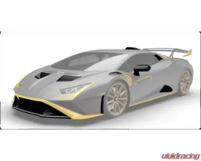 Black Ops Auto Works STO Carbon Fiber Side Skirt Inlet Lamborghini Huracan 2022-2023 - AP.STO.06
