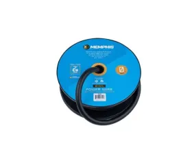 Memphis Audio 1/0 Gauge Black Wire 2 OhmFt. Spool