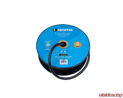 Memphis Audio 8 Gauge Black Wire 250 Ft. Spool - 8FB250