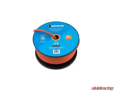 Memphis Audio 8 Gauge Orange Wire 250 Ft. Spool - 8FO250