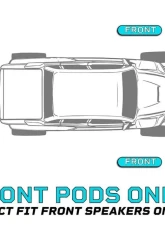 Memphis Audio Front Pods Pair Polaris General 2016+                                     - GEN65FE - Image 5
